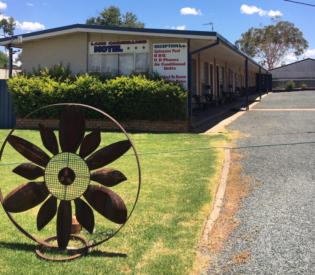 Motel entrance