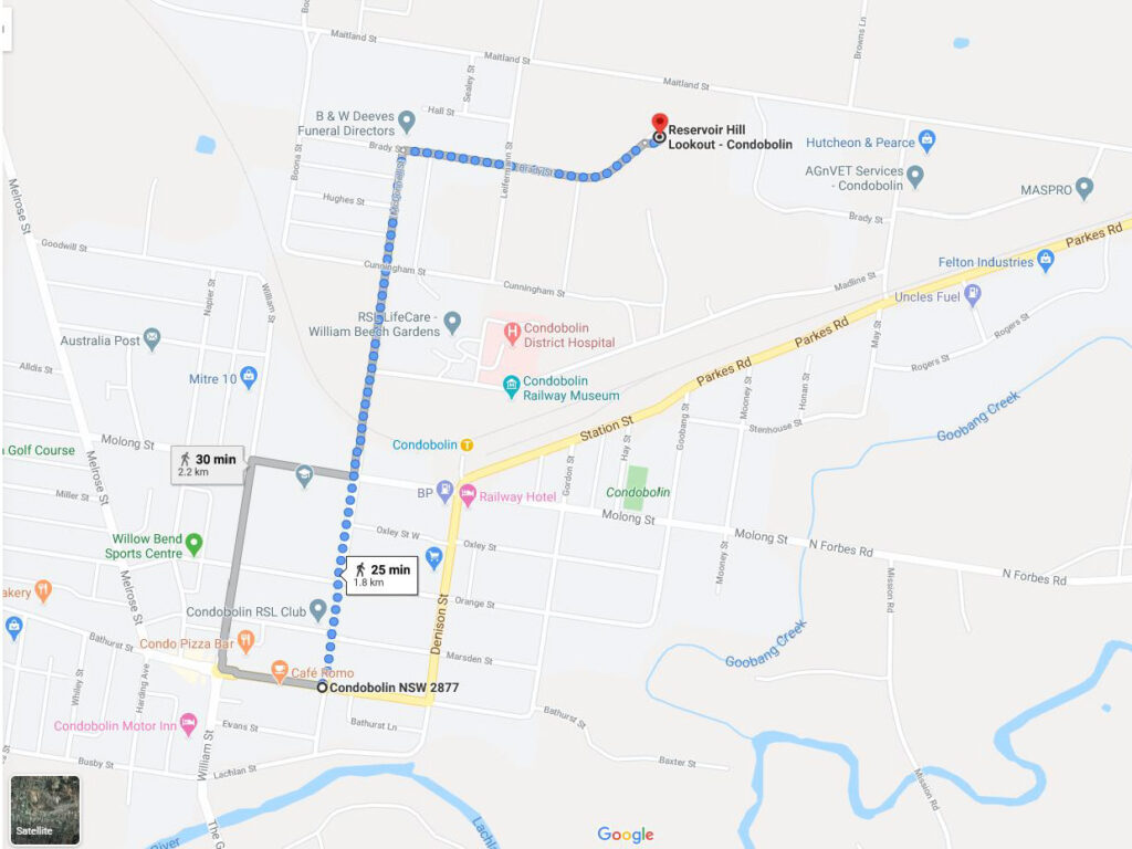 Directions to Reservoir Lookout