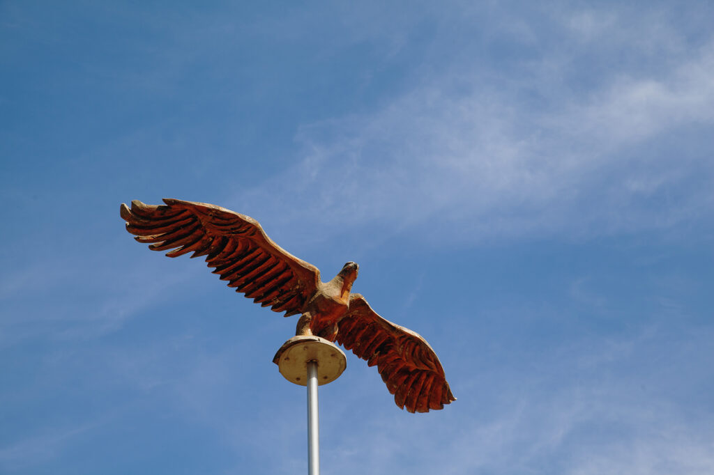 Wiradjuri Arts Centre Eagle carved