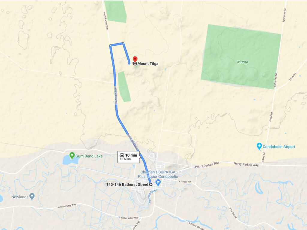 Mt Tilga Directions