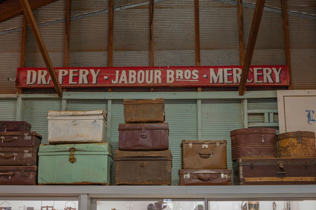 Inside the museum.