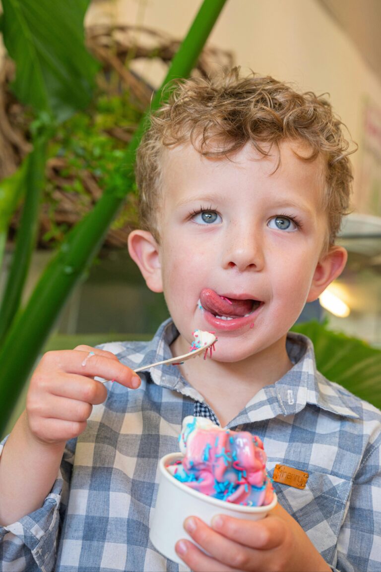 Eating icecream